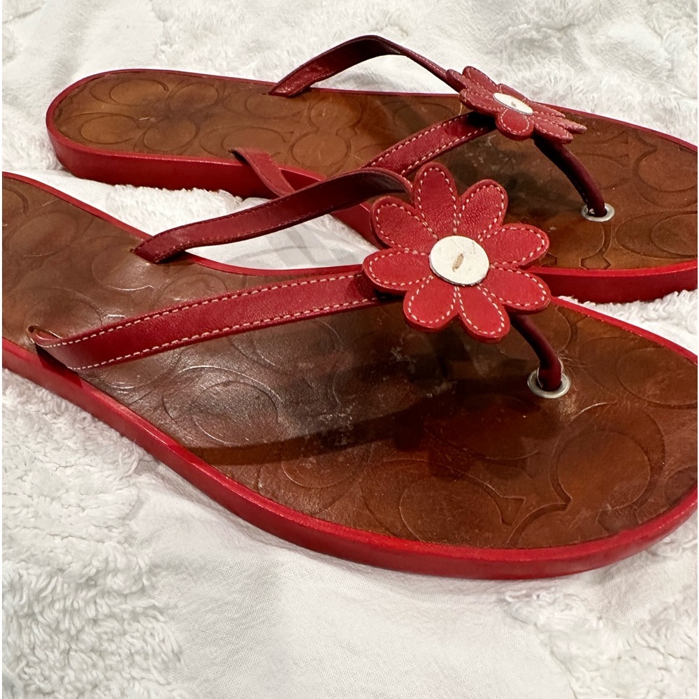 Coach Daisy leather Sandals - Picture 4 of 13